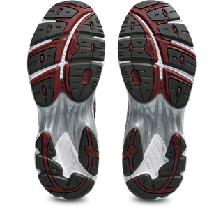 ASICS GT-2160 Shoes in White/Oxblood - heritage trainer sneakers with sleek wavy aesthetic, GEL® technology inserts, and segmented midsole design
