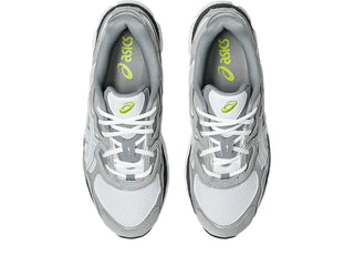 ASICS GEL-NYC White/Glacier Grey with retro-inspired upper and GEL-CUMULUS 16 tooling.