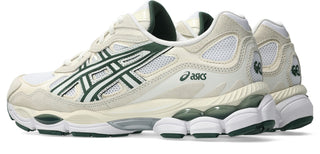 ASICS GEL-NYC Ivory Forest Night sneaker with retro running upper and GEL cushioning midsole.