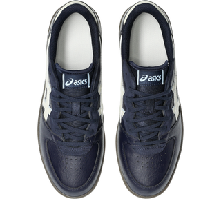 ASICS SKYHAND OG in Midnight/Ivory with synthetic leather and suede upper, FLYTEFOAM® PROPEL cushioning, and gum outsole.