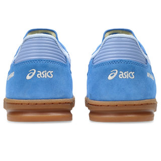 ASICS SKYHAND OG sneakers in sapphire and blue coast colorway with retro handball-inspired design, premium suede and mesh upper, and classic ASICS styling