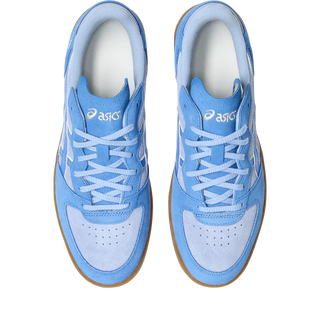 ASICS SKYHAND OG sneakers in sapphire and blue coast colorway with retro handball-inspired design, premium suede and mesh upper, and classic ASICS styling