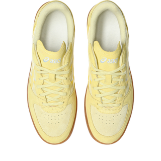 ASICS SKYHAND OG sneakers in wheat yellow and sunlight colorway with retro handball-inspired design, premium suede and mesh upper, and classic ASICS styling