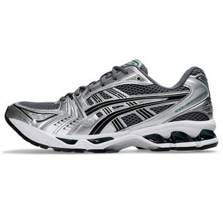 ASICS GEL-KAYANO 14 sneakers in Metropolis and Jasper Green colorway with retro 2000s design