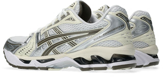 ASICS GEL-KAYANO 14 Shoes in White/Ivory - retro running sneakers with GEL® technology cushioning, TRUSSTIC® support system, and 2000s heritage design