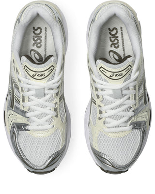 ASICS GEL-KAYANO 14 Shoes in White/Ivory - retro running sneakers with GEL® technology cushioning, TRUSSTIC® support system, and 2000s heritage design
