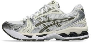 ASICS GEL-KAYANO 14 Shoes in White/Ivory - retro running sneakers with GEL® technology cushioning, TRUSSTIC® support system, and 2000s heritage design
