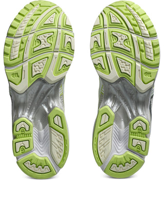 ASICS GEL-KAYANO 14 sneakers in Cream and Pistachio colorway with two-tone underlays and GEL® technology cushioning