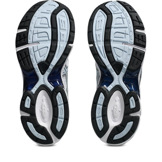 ASICS GEL-1130 Shoes in White/Storm Cloud — late-2000s retro runner with breathable mesh, recycled overlays, GEL® heel cushioning, and TRUSSTIC® support