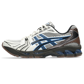 ASICS GEL-KAYANO 14 sneakers in Cream and Blue Coast colorway with retro 2000s design and two-tone underlays