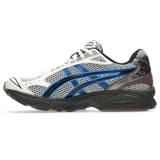 ASICS GEL-KAYANO 14 sneakers in Cream and Blue Coast colorway with retro 2000s design and two-tone underlays
