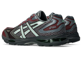 ASICS GEL-K1011 in Port Royal/Steel Grey with layered Kayano-inspired design.

