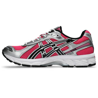 ASICS GEL-KAYANO 12.1 in Dragon Fruit and Black with layered mesh upper and metallic-inspired overlays.