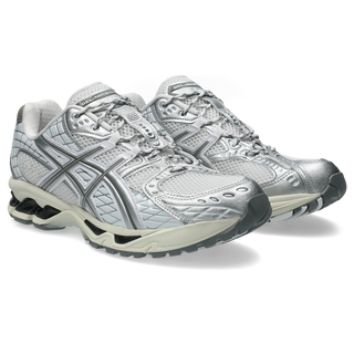 ASICS GEL-NIMBUS 10.1 sneakers in White and Airy Blue colorway with asymmetric mesh upper and GEL® technology cushioning