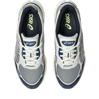 ASICS GEL-NYC 2.0 sneakers in Gravel and Cream with suede overlays, heritage GEL-1050 inspired tooling, GEL technology cushioning, FF BLAST PLUS midsole, and TRUSSTIC support system