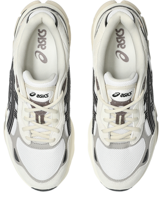 ASICS GEL-NYC 2.0 White Oatmeal sneaker with suede overlays, GEL cushioning, and heritage running design.