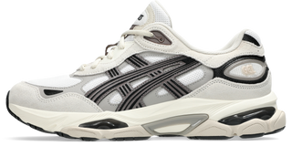 ASICS GEL-NYC 2.0 White Oatmeal sneaker with suede overlays, GEL cushioning, and heritage running design.