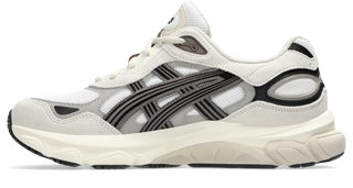 ASICS GEL-NYC 2.0 White Oatmeal sneaker with suede overlays, GEL cushioning, and heritage running design.