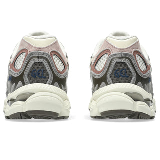 ASICS GEL-NYC sneakers in birch and driftwood colorway with GEL-NIMBUS 3 inspired upper, dual GEL technology cushioning, and heritage 2000s running design