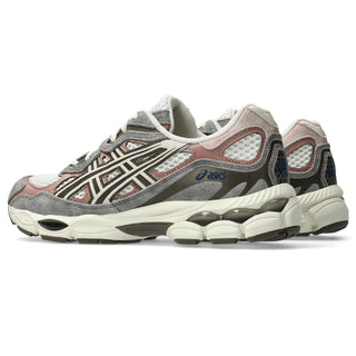 ASICS GEL-NYC sneakers in birch and driftwood colorway with GEL-NIMBUS 3 inspired upper, dual GEL technology cushioning, and heritage 2000s running design