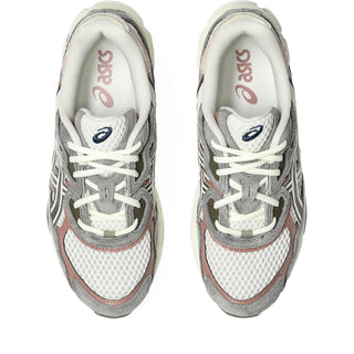 ASICS GEL-NYC sneakers in birch and driftwood colorway with GEL-NIMBUS 3 inspired upper, dual GEL technology cushioning, and heritage 2000s running design