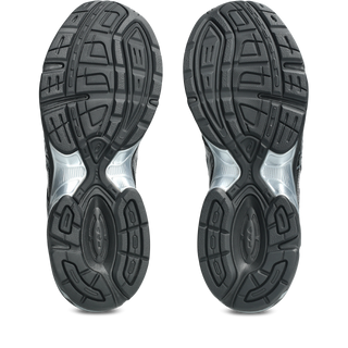 ASICS GEL-1130 Black/Pure Silver, mesh upper with synthetic overlays, GEL® heel cushioning and retro running silhouette.