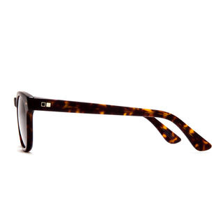 OTIS Summer of 67 Sunglasses in Eco Havana with Brown Polar mineral glass lenses, rounded retro-inspired handmade eco acetate frame with Viscottica hinges, stainless steel screws, Category 3 100% UVA UVB protection, 50-21.5-145mm sizing