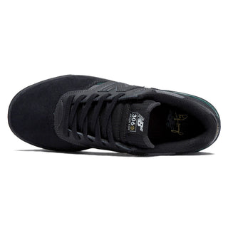 New Balance Numeric Jamie Foy 306c Shoes in Black/Black - low top skate shoe with durable suede upper, hidden toe protection, and gum rubber outsole