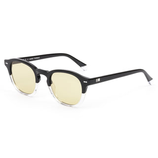 OTIS Eyewear Jamie Thomas Outsider Vintage Eco Duel Yellow sunglasses with 60s-inspired frame, yellow lenses, and eco-acetate design.