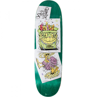 Anti-Hero 8.75 inch Ah Gerwer Grimple Stix Coloring Book skateboard deck with 7-ply maple construction and raw finish