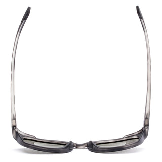 Otis Eyewear Offset Sport sunglasses in Matte Slate Tort with L.I.T Polar Grey mineral glass lenses, Italian-made Eco-Grilamid ultra-lightweight frame with increased pantoscopic tilt, subtle side blinders, integrated nose pads and temple tips, hand-painted finish, 52-20-127mm sizing