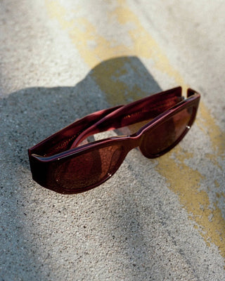 Crap Eyewear Funk Punk Sunglasses - Oxblood Bio/Rosewood