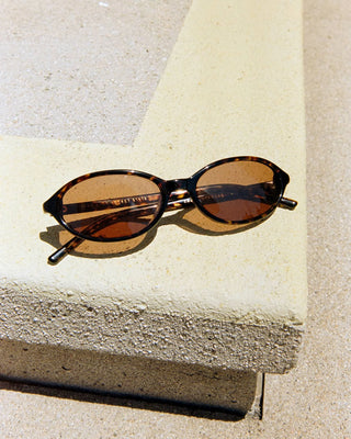 Crap Eyewear Star Locket Sunglasses - Dark Tortoise Bio/Cinnamon