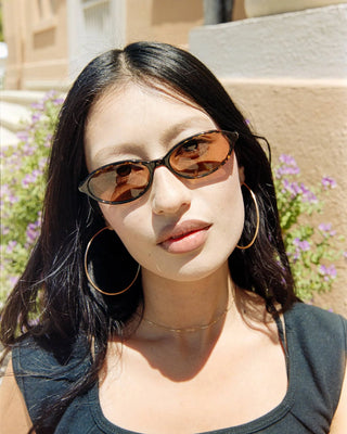 Crap Eyewear Star Locket Sunglasses - Dark Tortoise Bio/Cinnamon