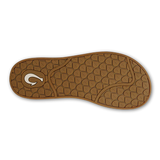 OluKai Southshore Sandals in Bright White/Warm Sand - women's waterproof leather sandals with Wet Grip Rubber® outsole and soft footbed