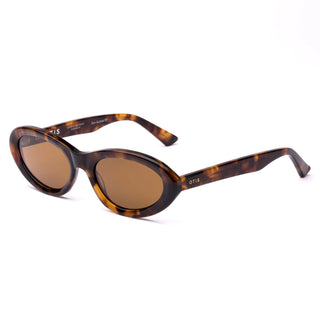 "Otis Eyewear Birdie sunglasses in Eco Sepia Tort frame with Brown lenses — sustainable unisex sunglasses with UV400 protection"
