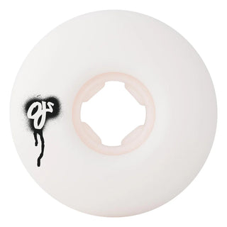 OJ Wheels 54mm Throw Ups Chubbies with super-wide riding surface, 99a hardness, and round radial edges for effortless slides.

