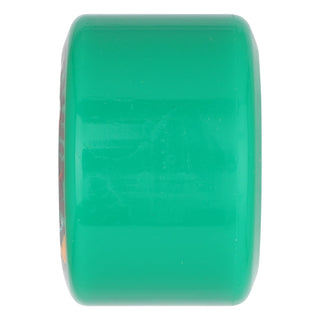 Slime Balls Roskopp Face Two 60mm wheels, 78a soft urethane cruiser wheels with green color and black core.