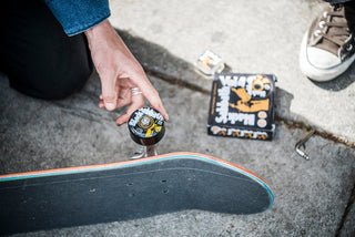 OJ Keyframe Black Sabbath Vol 4 56mm wheels, 78a black urethane with yellow core and graphic artwork.