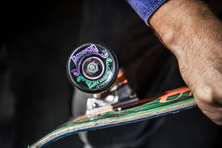 OJ Super Juice Black Sabbath Paranoid 60mm wheels, 78a black urethane with purple core and graphic artwork.