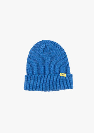 Soft-knitted blue Duvin Logger Beanie, high-quality cotton, one size fits all.