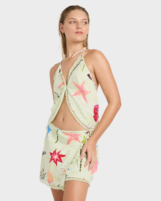 Lottie Hall Woven Mini Skirt