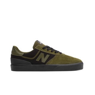 New Balance Numeric 272 skate shoes in Woodland/Black, suede canvas and mesh upper with vulcanized sole and thin insole for maximum board feel, heritage-inspired design