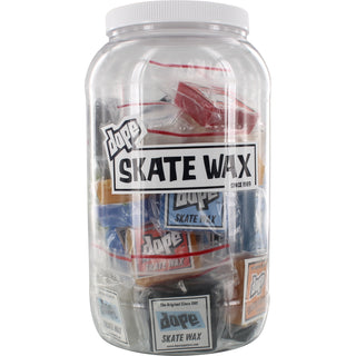 “Dope Mini Nug Original Formula skateboard wax in assorted colors.”