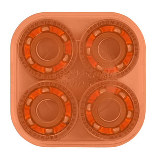 Bronson 6-Ball Raw bearings with shield-free design and tungsten coated races for maximum speed and durability.