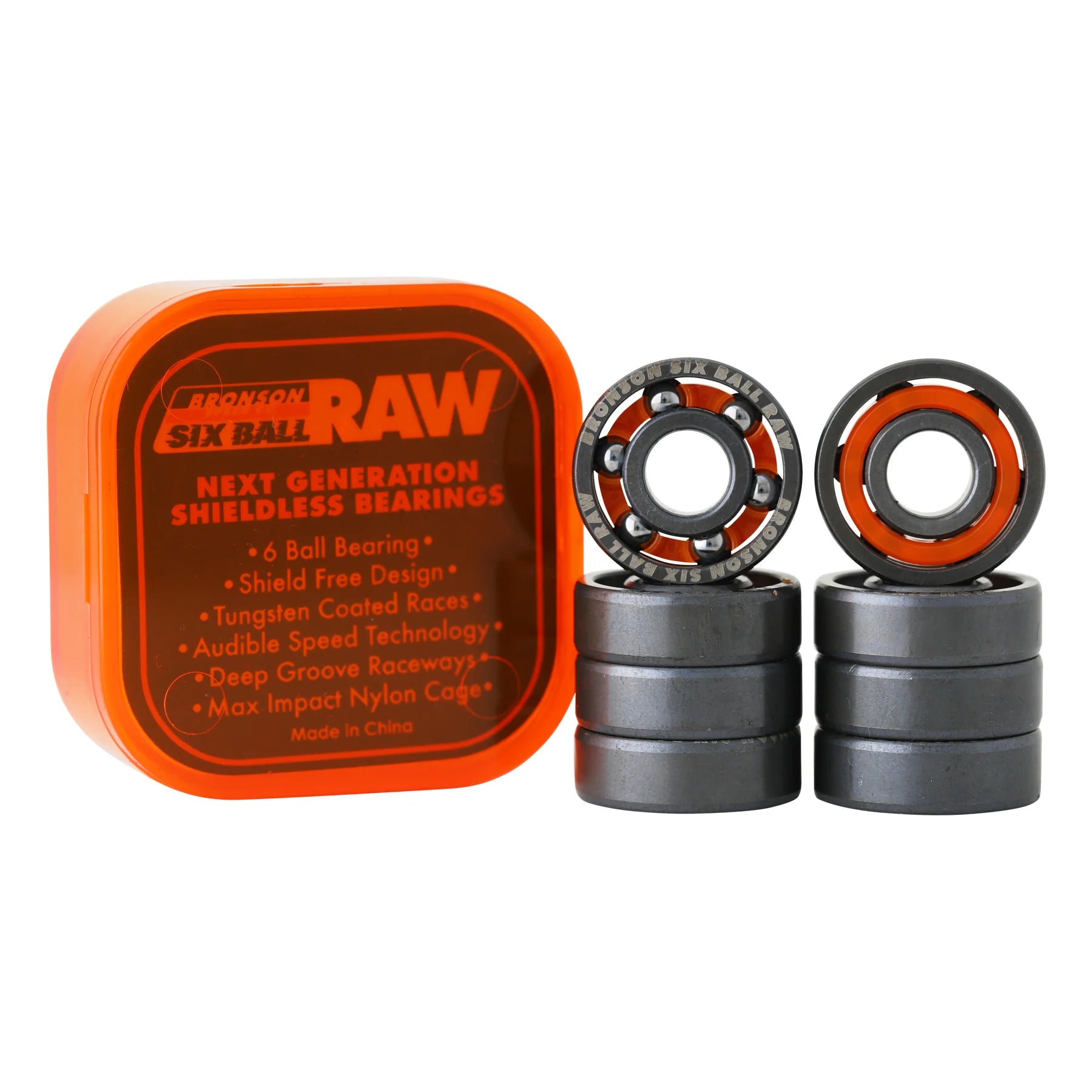 ベアリング BRONSON 6-BALL RAW BEARING Bronson Speed Co. 6-Ball Raw Bronson Bearings - Raw – Drift House