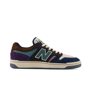 New Balance Numeric 480 x 35th North Shoes in NB Navy/Sea Salt — pig suede and mesh upper with FuelCell foam, reinforced toe cap, Ndurance rubber outsole, and heritage basketball-inspired low profile silhouette