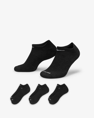Nike SB Everyday Plus Cushion Training No-Show Socks 3 Pairs Black