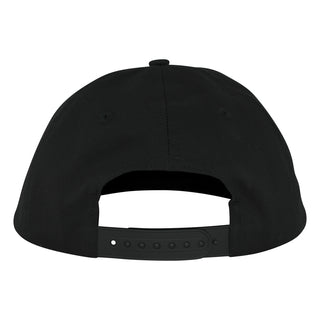 Santa Cruz Pokémon TCG Hand Snapback Unstructured Hat in black with a curved brim and front patch showing a blue hand holding a Pokémon card