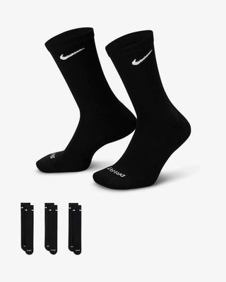 Nike SB Everyday Plus Cushioned Training Crew Socks (3 Pairs) Black
